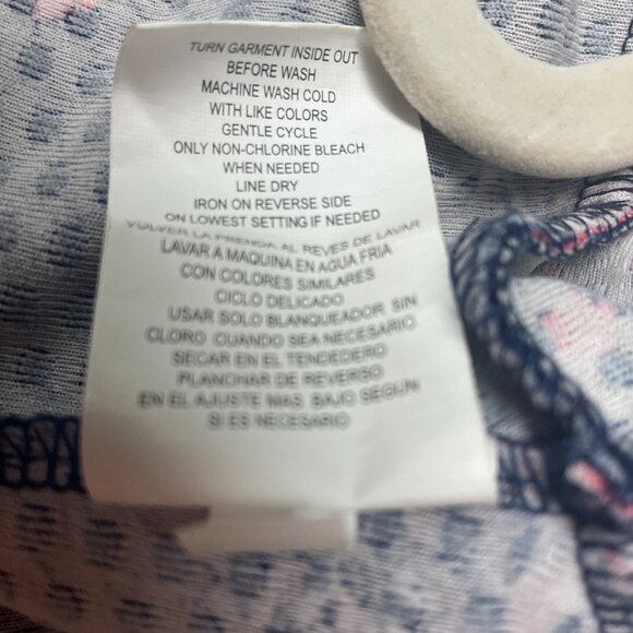 Rewind Women's Size M Floral Fit & Flare Dress Navy Wedding Festival Party - Picture 11 of 12